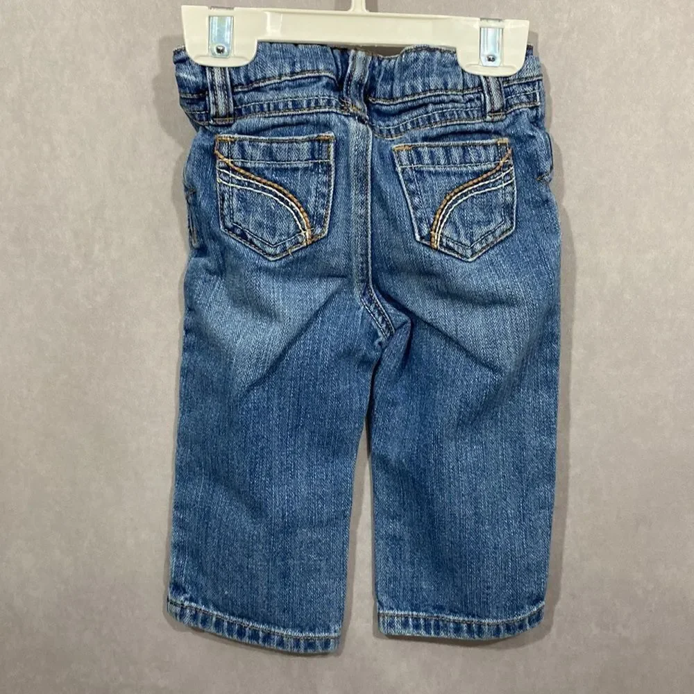 Baby Girl Infant Top with Jeans • Size 12M